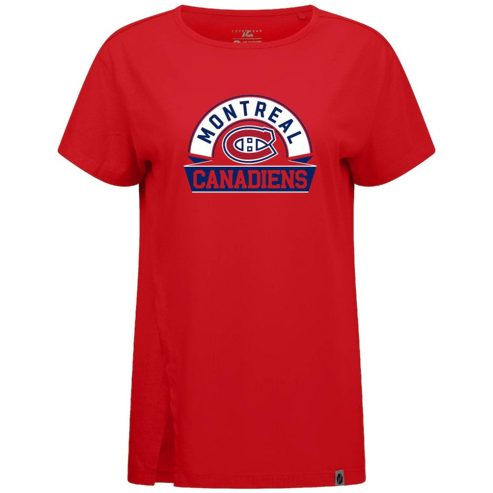 Montreal Canadiens Levelwear Women's Influx Banner Arch T-Shirt Outlet