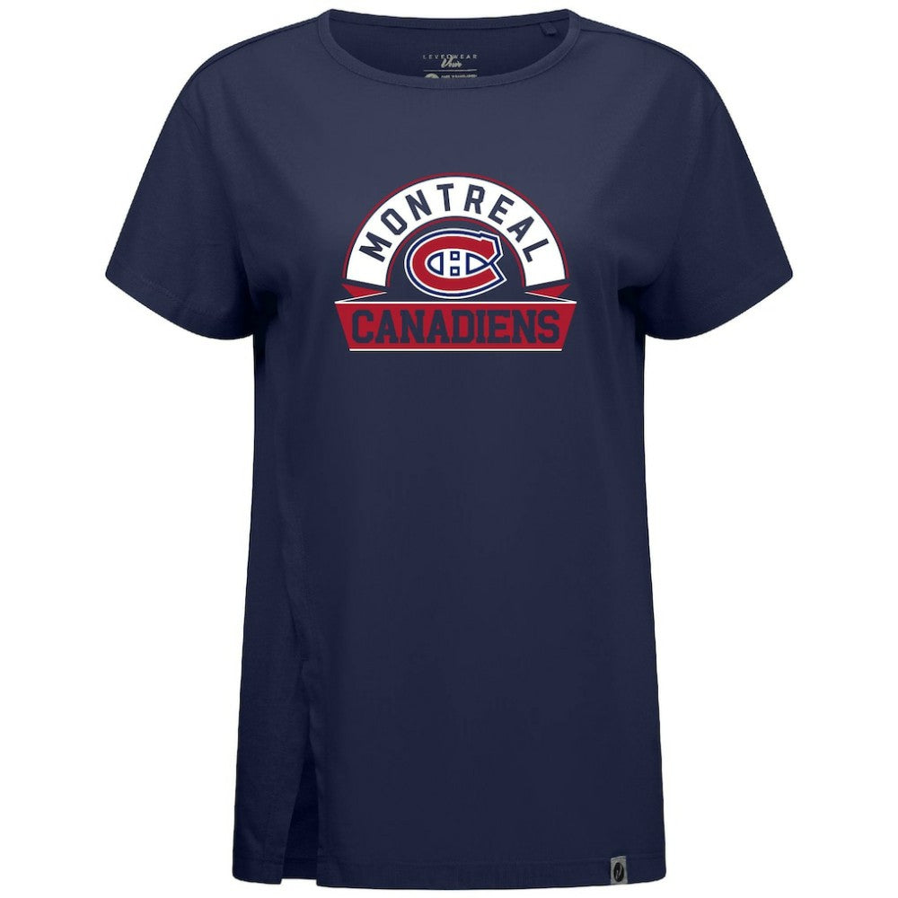 Montreal Canadiens Levelwear Women's Influx Banner Arch T-Shirt Sale