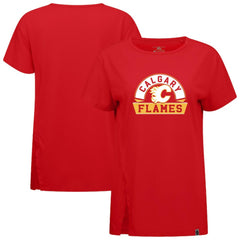 Calgary Flames Levelwear Women's Influx Banner Arch T-Shirt Outlet