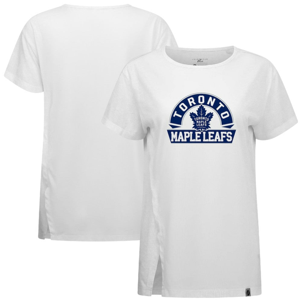 Toronto Maple Leafs Levelwear Women's Influx Banner Arch T-Shirt Sale