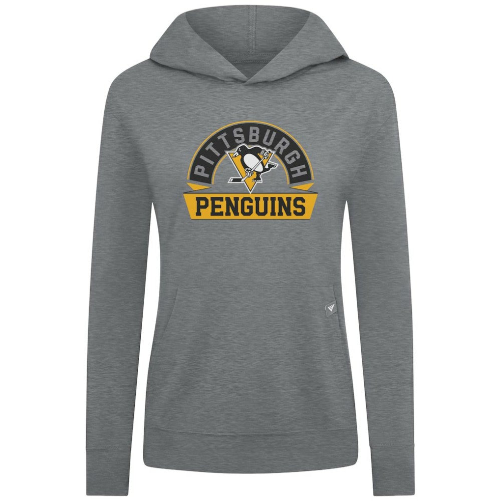 Pittsburgh Penguins Levelwear Women's Relay Banner Arch Pullover Hoodie Discount