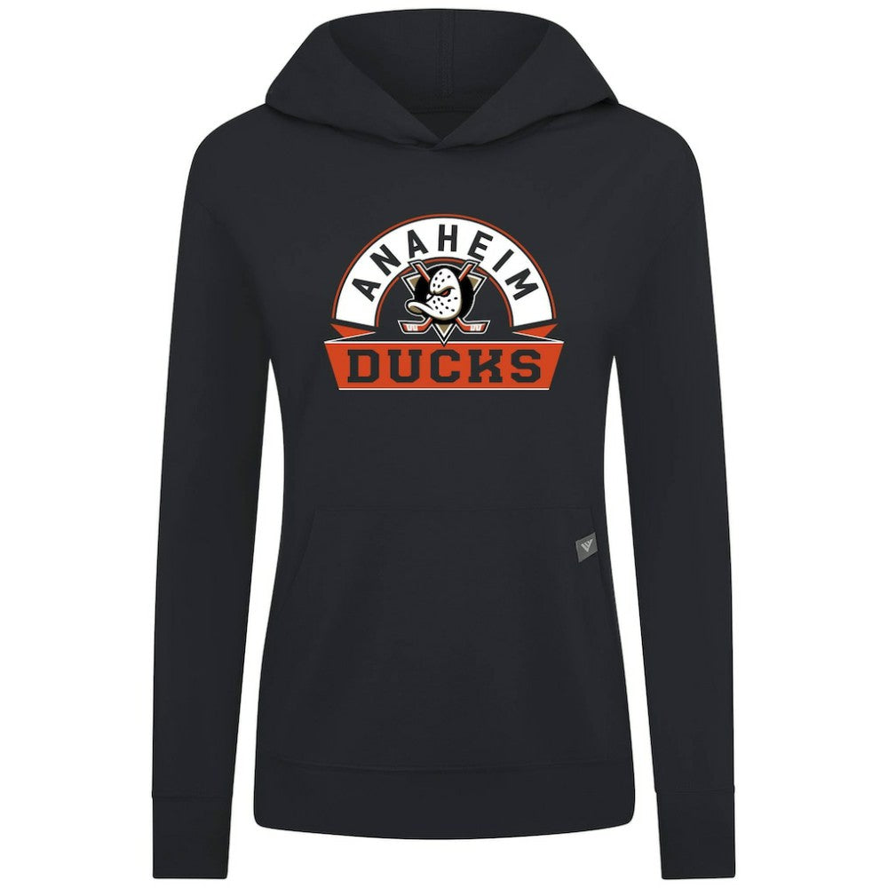 Anaheim Ducks Levelwear Women's Relay Banner Arch Pullover Hoodie Outlet