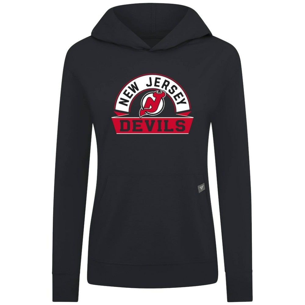 New Jersey Devils Levelwear Women's Relay Banner Arch Pullover Hoodie Online