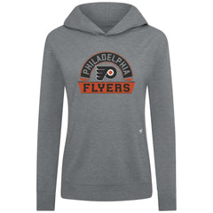 Philadelphia Flyers Levelwear Women's Relay Banner Arch Pullover Hoodie On Sale