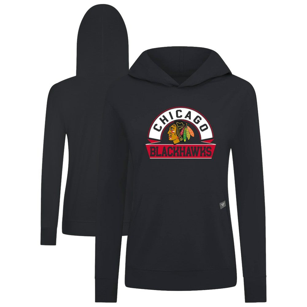 Chicago Blackhawks Levelwear Women's Relay Banner Arch Pullover Hoodie Discount