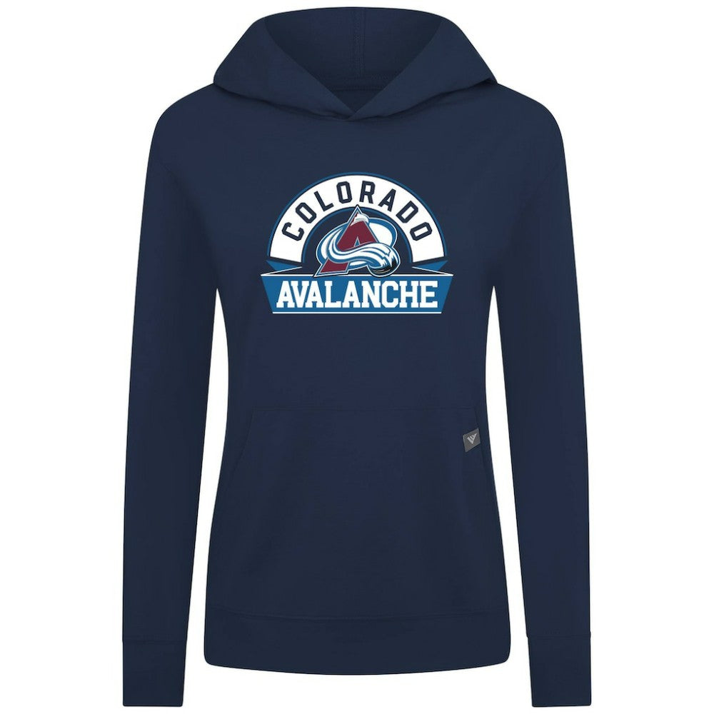 Colorado Avalanche Levelwear Women's Relay Banner Arch Pullover Hoodie For Sale