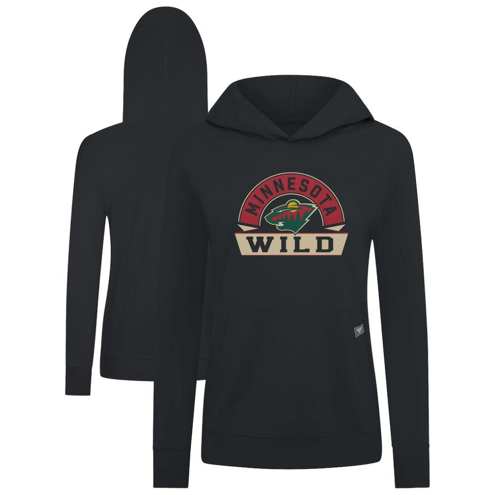 Minnesota Wild Levelwear Women's Relay Banner Arch Pullover Hoodie On Sale