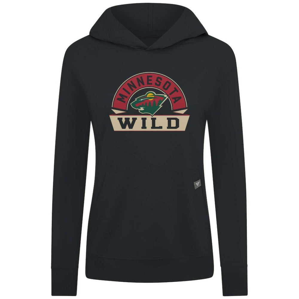 Minnesota Wild Levelwear Women's Relay Banner Arch Pullover Hoodie On Sale