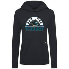 San Jose Sharks Levelwear Women's Relay Banner Arch Pullover Hoodie For Sale