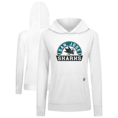 San Jose Sharks Levelwear Women's Relay Banner Arch Pullover Hoodie Outlet