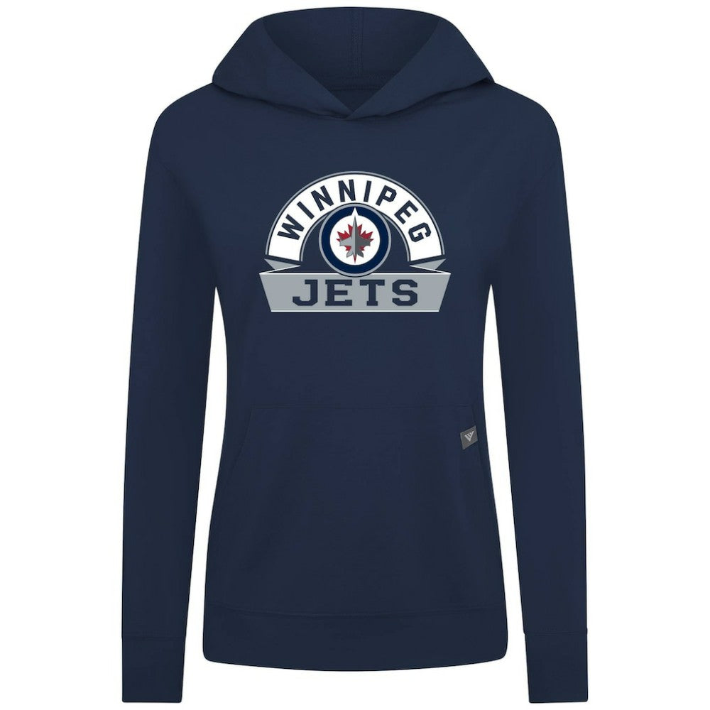 Winnipeg Jets Levelwear Women's Relay Banner Arch Pullover Hoodie Outlet