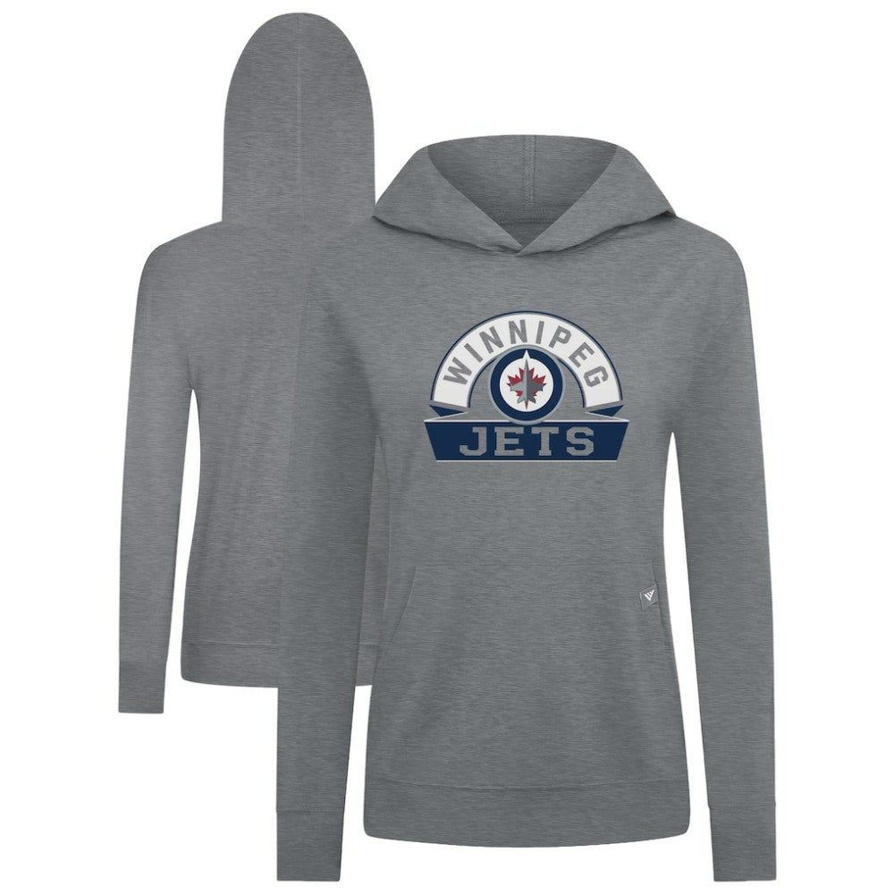Winnipeg Jets Levelwear Women's Relay Banner Arch Pullover Hoodie Outlet