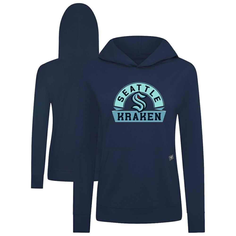 Seattle Kraken Levelwear Women's Relay Banner Arch Pullover Hoodie Outlet