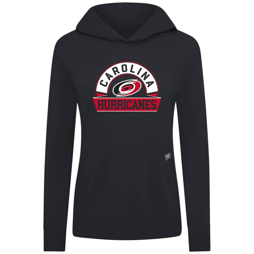 Carolina Hurricanes Levelwear Women's Relay Banner Arch Pullover Hoodie For Sale