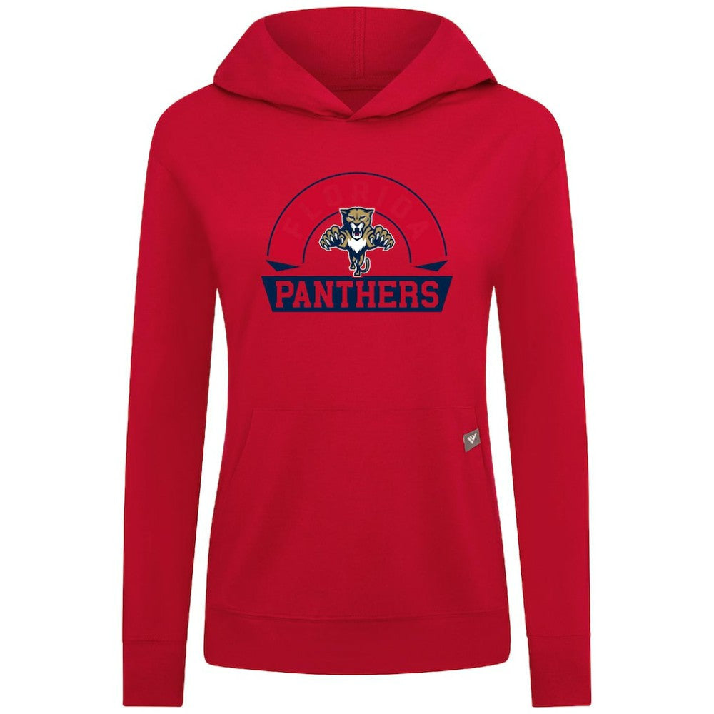 Florida Panthers Levelwear Women's Relay Banner Arch Pullover Hoodie Outlet