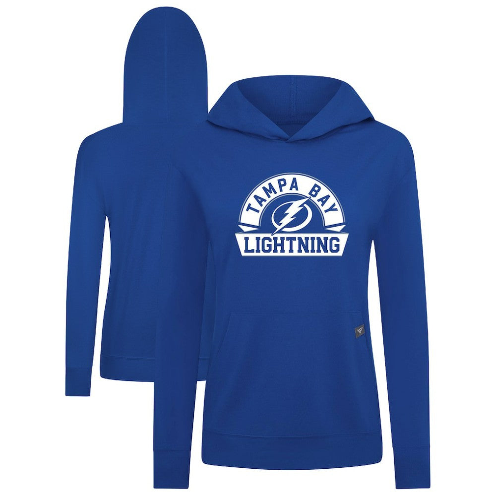 Tampa Bay Lightning Levelwear Women's Relay Banner Arch Pullover Hoodie Discount