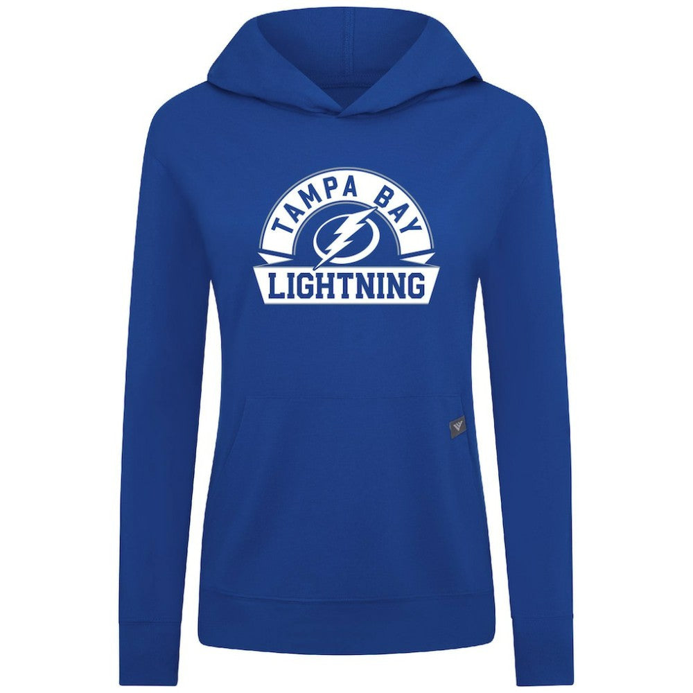 Tampa Bay Lightning Levelwear Women's Relay Banner Arch Pullover Hoodie Discount