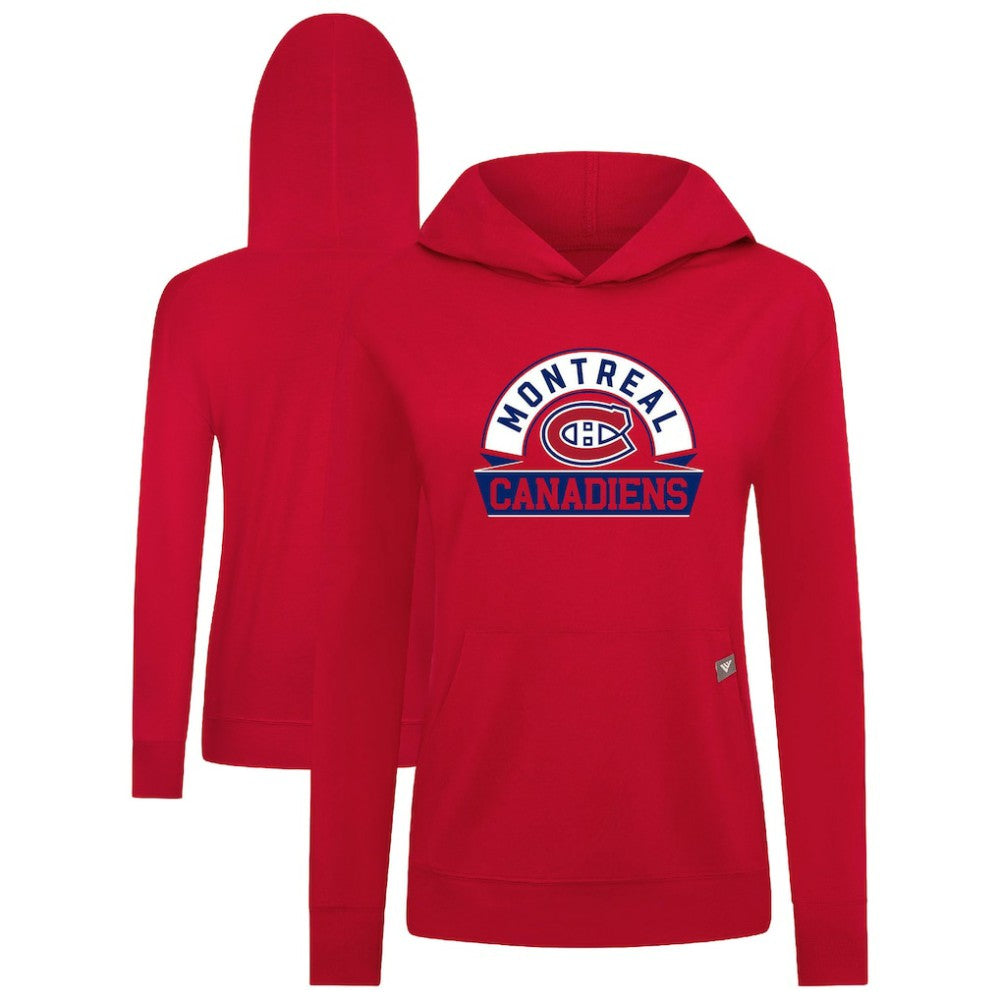 Montreal Canadiens Levelwear Women's Relay Banner Arch Pullover Hoodie Online
