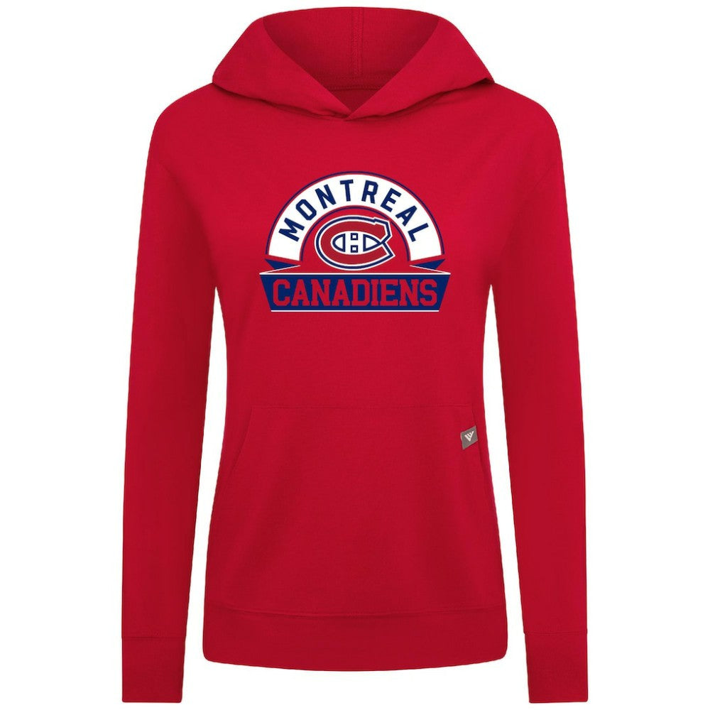 Montreal Canadiens Levelwear Women's Relay Banner Arch Pullover Hoodie Online