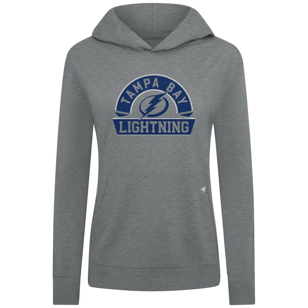 Tampa Bay Lightning Levelwear Women's Relay Banner Arch Pullover Hoodie On Sale