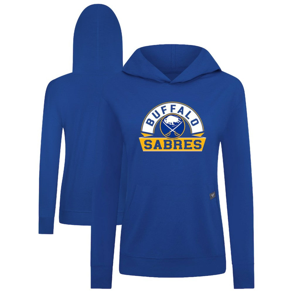 Buffalo Sabres Levelwear Women's Relay Banner Arch Pullover Hoodie For Sale