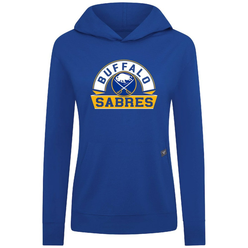 Buffalo Sabres Levelwear Women's Relay Banner Arch Pullover Hoodie For Sale
