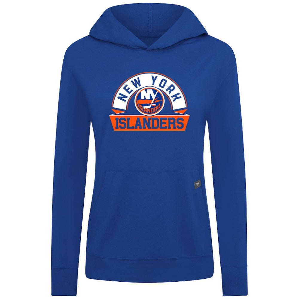 New York Islanders Levelwear Women's Relay Banner Arch Pullover Hoodie Discount