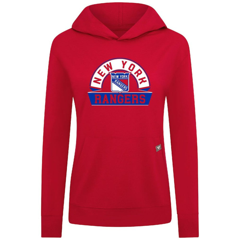 New York Rangers Levelwear Women's Relay Banner Arch Pullover Hoodie Online