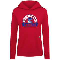 New York Rangers Levelwear Women's Relay Banner Arch Pullover Hoodie Online