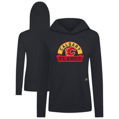 Calgary Flames Levelwear Women's Relay Banner Arch Pullover Hoodie Discount