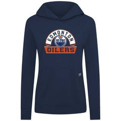 Edmonton Oilers Levelwear Women's Relay Banner Arch Pullover Hoodie Outlet