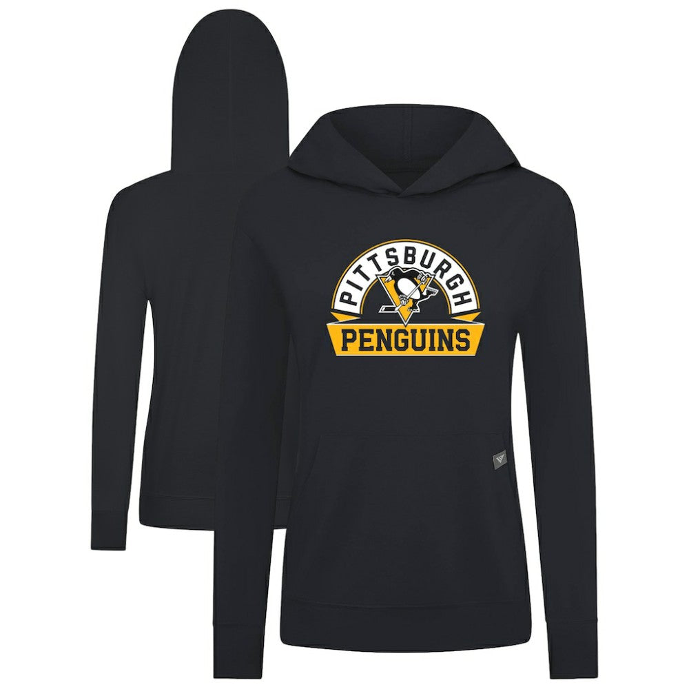 Pittsburgh Penguins Levelwear Women's Relay Banner Arch Pullover Hoodie Online