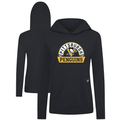 Pittsburgh Penguins Levelwear Women's Relay Banner Arch Pullover Hoodie Online