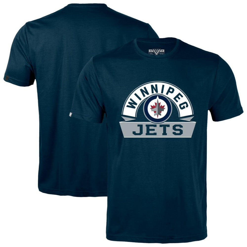 Winnipeg Jets Levelwear Richmond Banner Arch T-Shirt For Sale