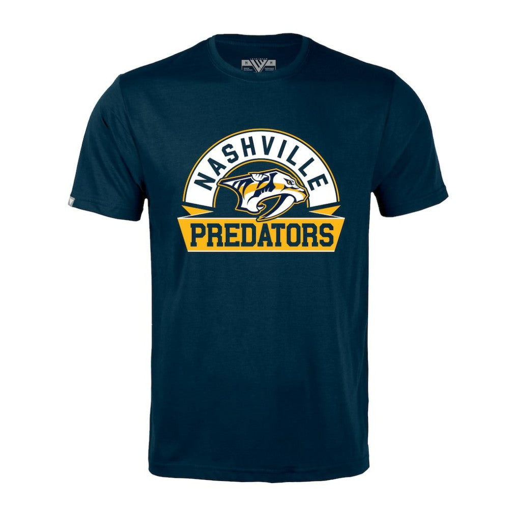 Nashville Predators Levelwear Richmond Banner Arch T-Shirt On Sale