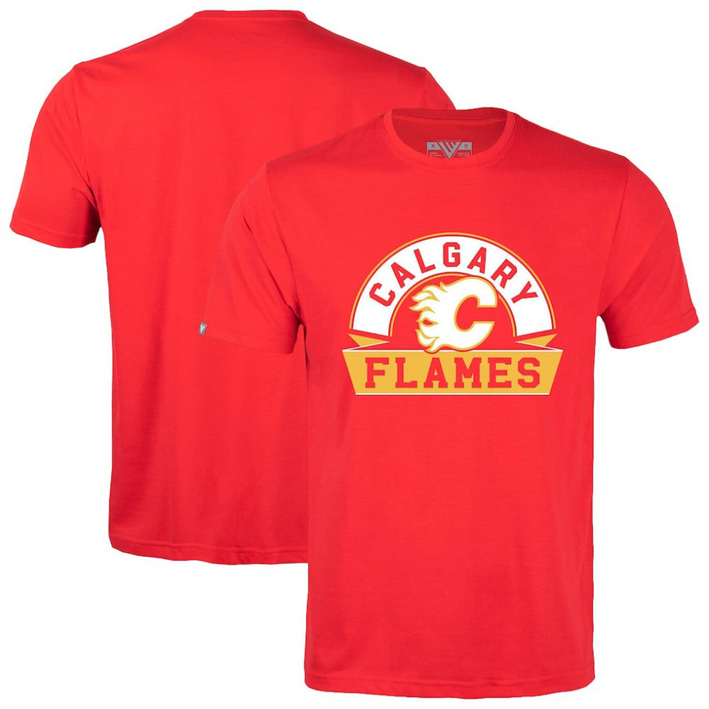 Calgary Flames Levelwear Richmond Banner Arch T-Shirt Outlet
