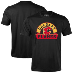 Calgary Flames Levelwear Richmond Banner Arch T-Shirt For Sale