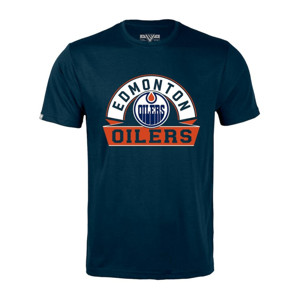 Edmonton Oilers Levelwear Richmond Banner Arch T-Shirt Outlet