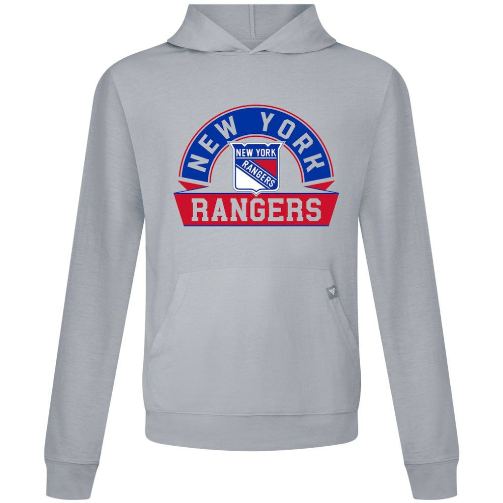 New York Rangers Levelwear Relay Banner Arch Pullover Hoodie Discount