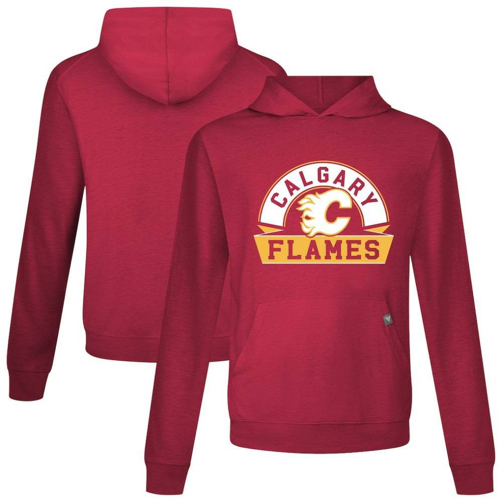 Calgary Flames Levelwear Relay Banner Arch Pullover Hoodie On Sale