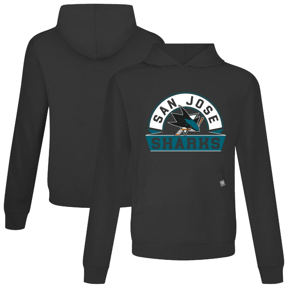 San Jose Sharks Levelwear Relay Banner Arch Pullover Hoodie For Sale