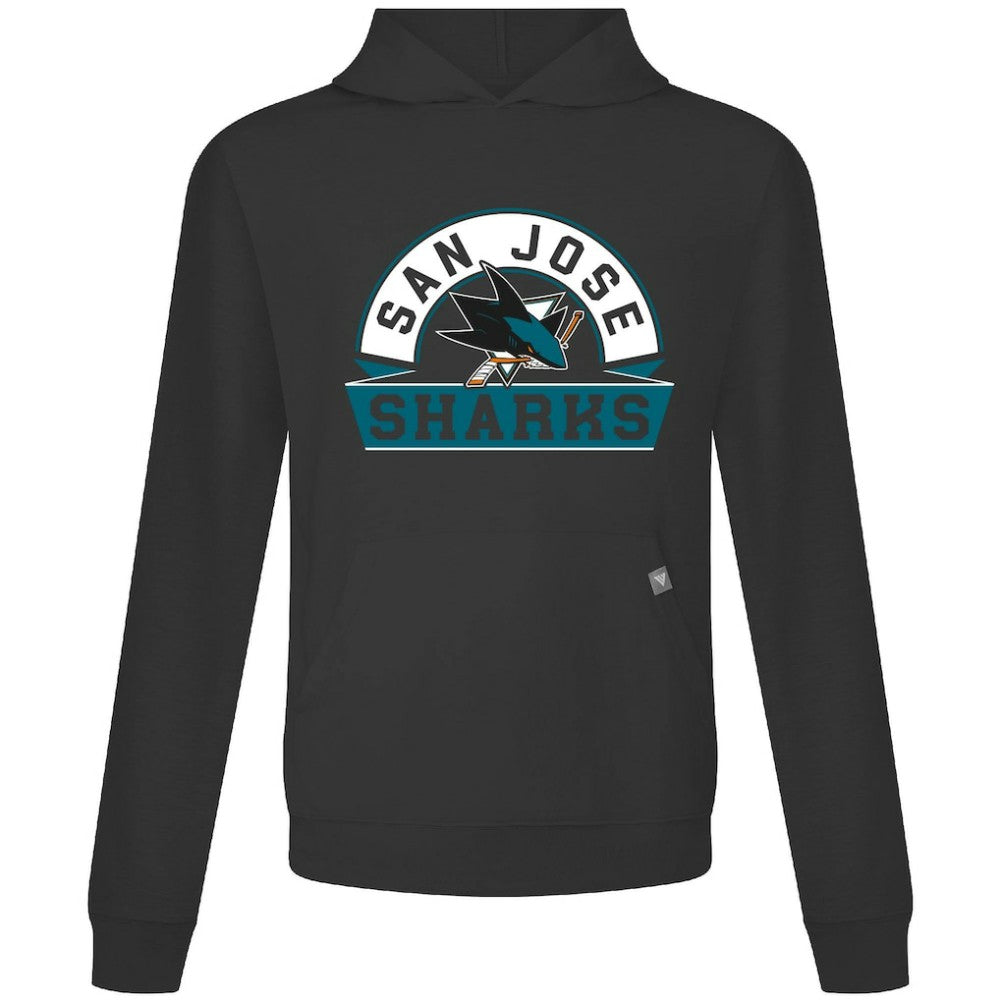 San Jose Sharks Levelwear Relay Banner Arch Pullover Hoodie For Sale