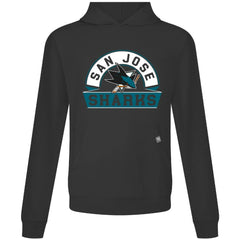 San Jose Sharks Levelwear Relay Banner Arch Pullover Hoodie For Sale