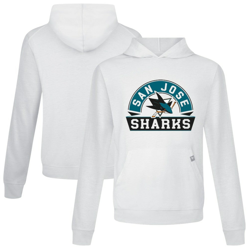 San Jose Sharks Levelwear Relay Banner Arch Pullover Hoodie For Sale
