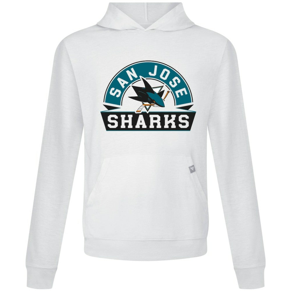 San Jose Sharks Levelwear Relay Banner Arch Pullover Hoodie For Sale