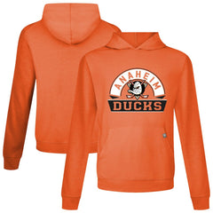 Anaheim Ducks Levelwear Relay Banner Arch Pullover Hoodie On Sale