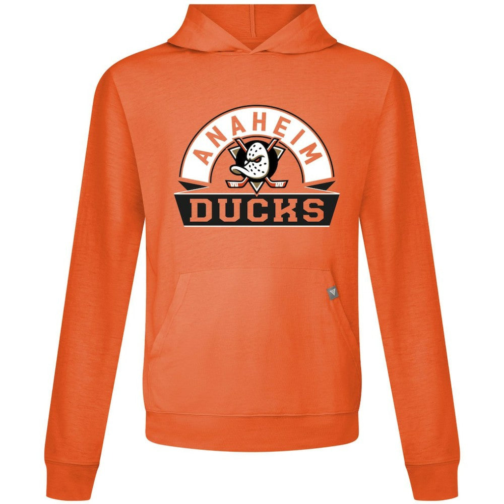 Anaheim Ducks Levelwear Relay Banner Arch Pullover Hoodie On Sale