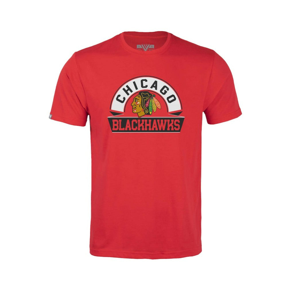 Chicago Blackhawks Levelwear Youth Little Richmond Banner Arch T-Shirt Discount