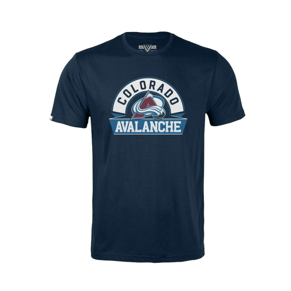 Colorado Avalanche Levelwear Youth Little Richmond Banner Arch T-Shirt For Sale