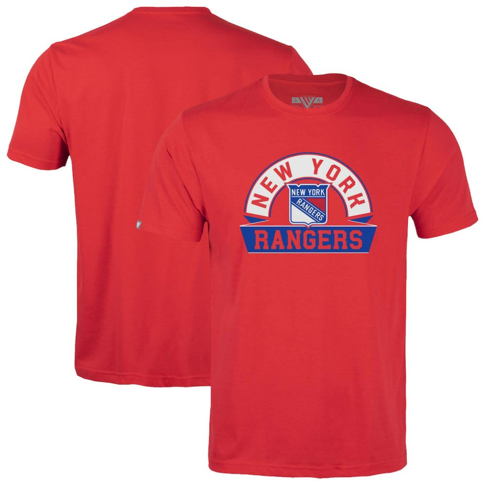 New York Rangers Levelwear Youth Little Richmond Banner Arch T-Shirt Outlet